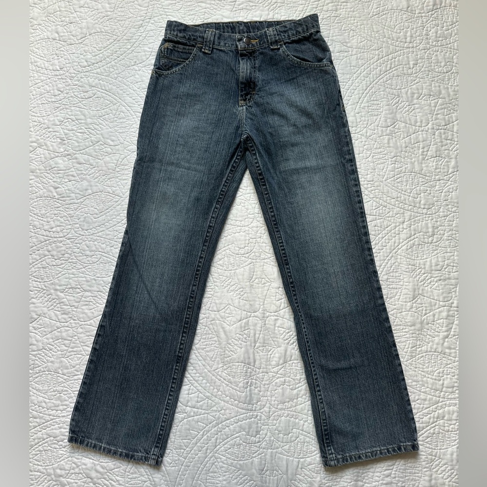Kids Wrangler Boys Jeans Straight Leg 14 Regular Adjustable Waist
